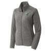 Women's Heather Microfleece Full Zip Jacket Thumbnail