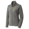 Women's Heather Microfleece Full Zip Jacket Thumbnail